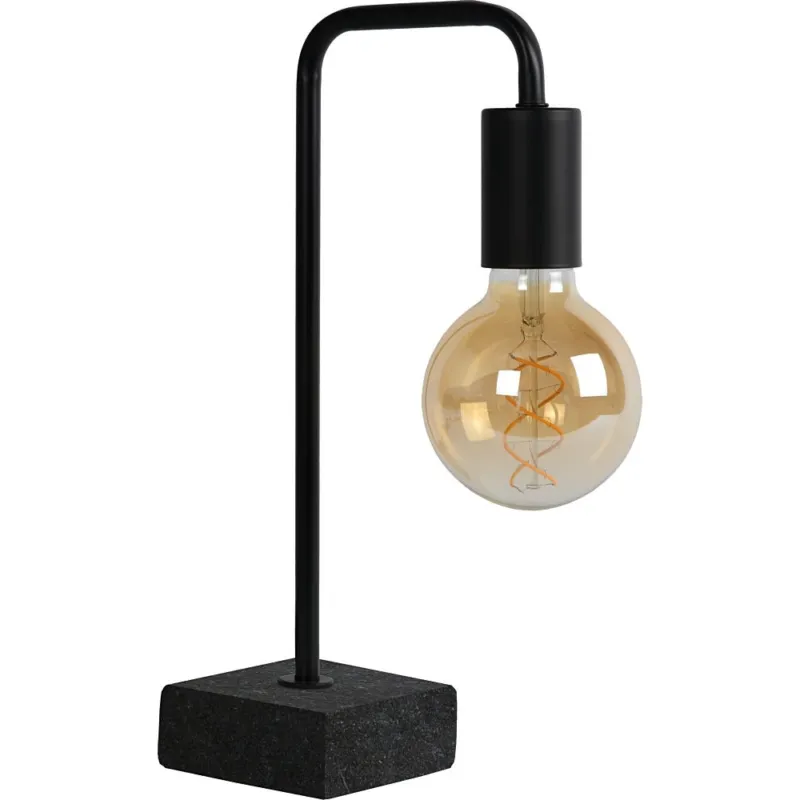 Bezpieczna płatność Lampa biurkowa loft Lorin Czarna Lucide