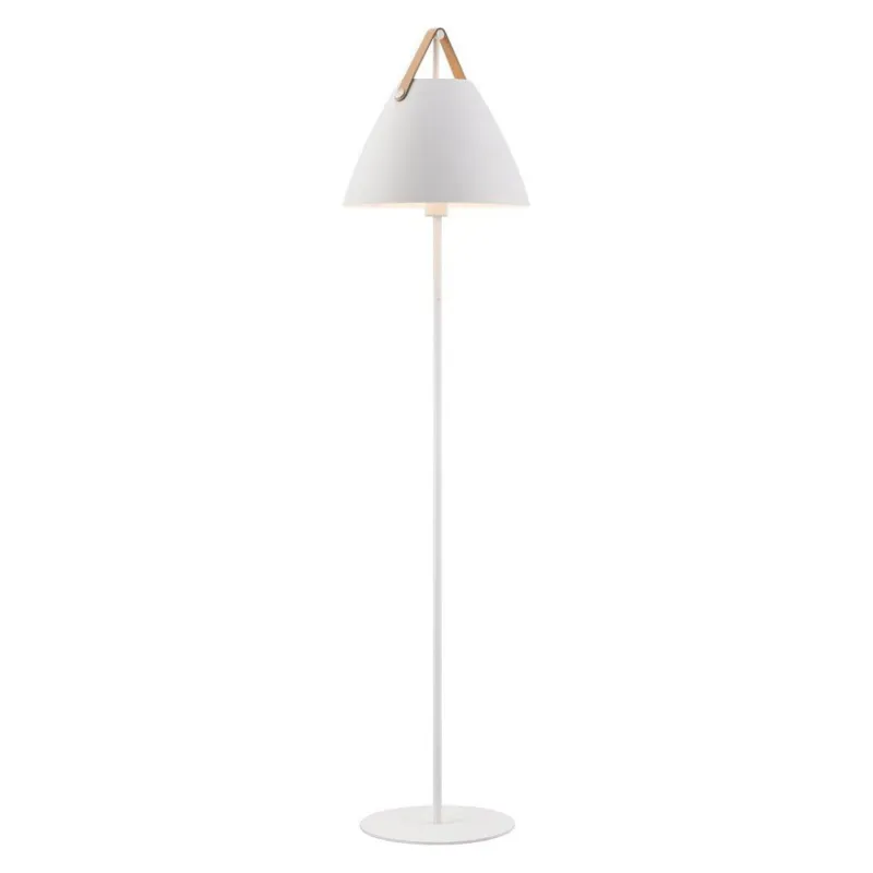 Wyjątkowa oferta Lampa skandynawska podłogowa Strap 36 Biała Dftp