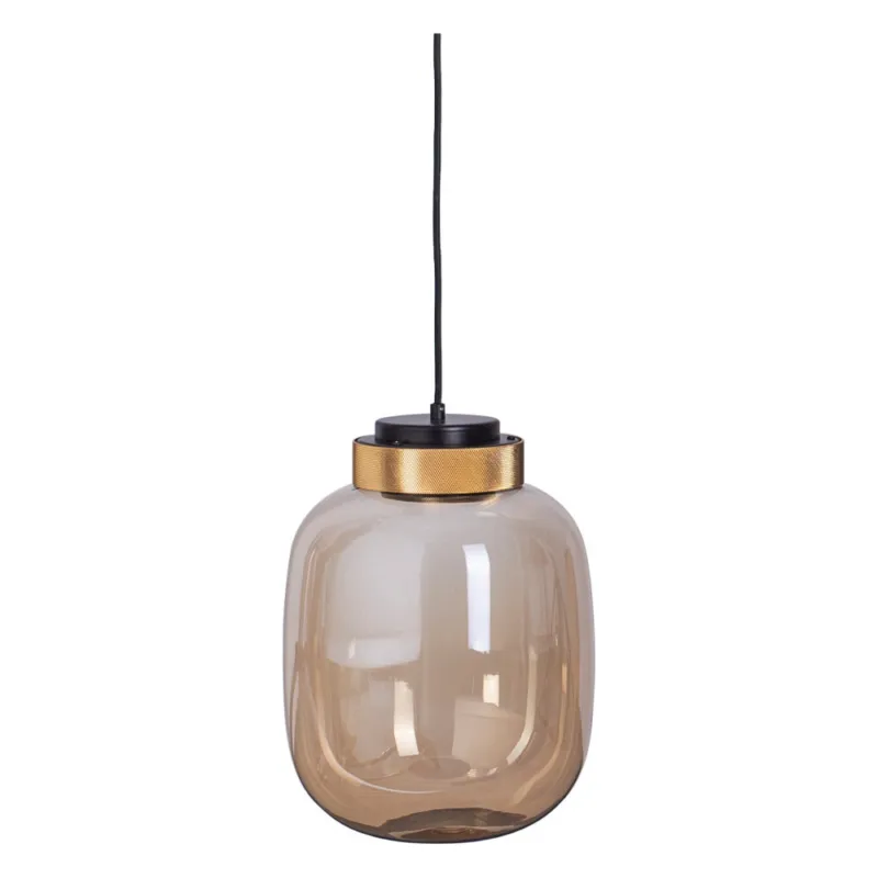 Lampa wisząca szklana Boom 25 Led Bursztynowa Step Into Design Tani