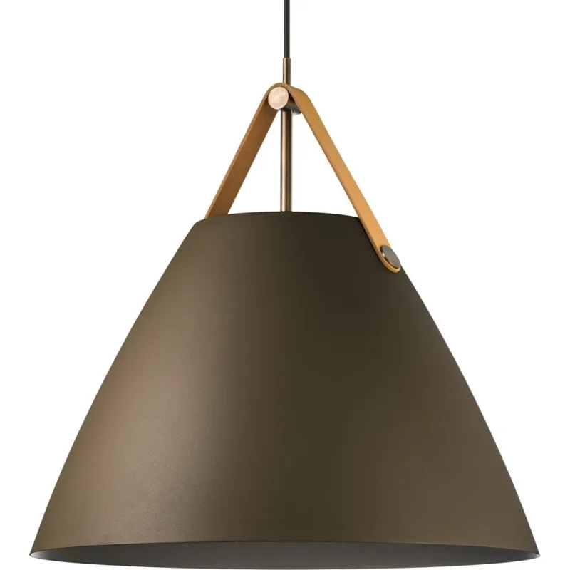 Niska cena Lampa skandynawska wisząca Strap 48 Beżowa Dftp
