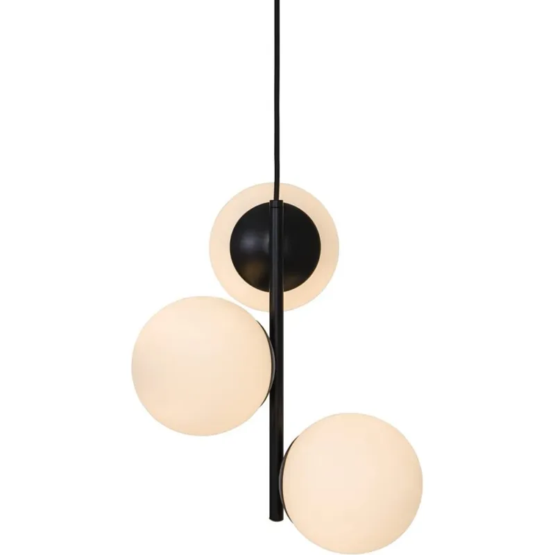 Bezpieczne zakupy Lampa wiszące szklane kule Lilly 32 Czarna Nordlux