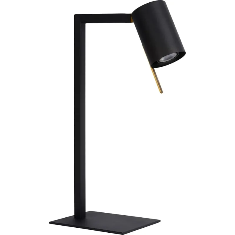 Dostępne od ręki Lampa biurkowa minimalistyczna Lesley Czarna Lucide
