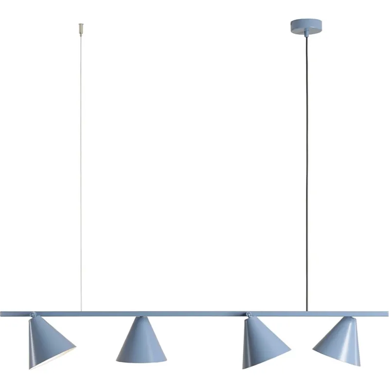 Wyprzedaż Lampa wisząca podłużna regulowana Form IV 120cm dusty blue Aldex