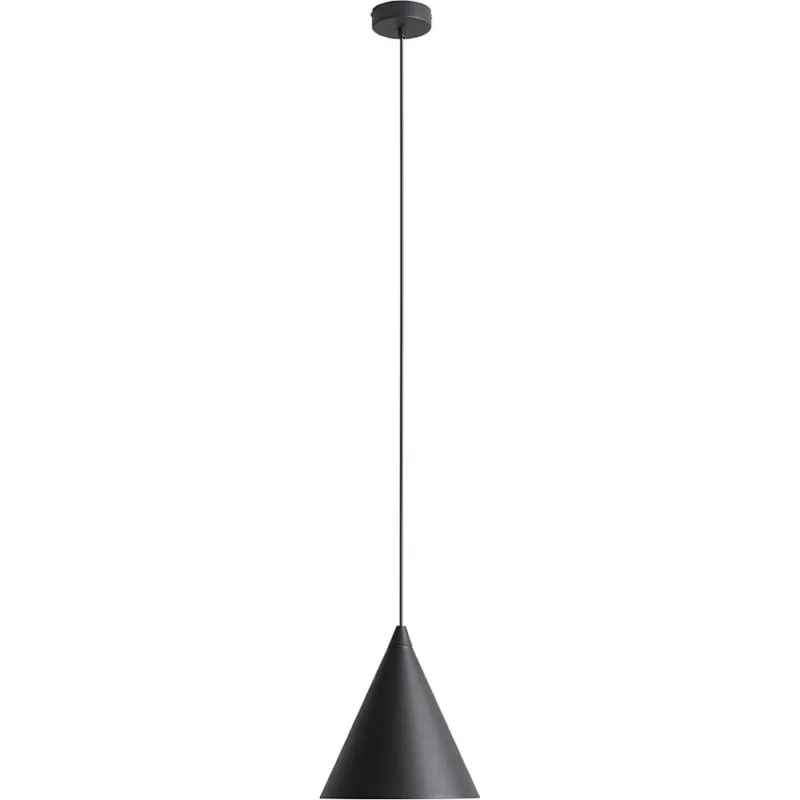 Najlepsza cena Lampa wisząca stożek Form 24cm czarna Aldex