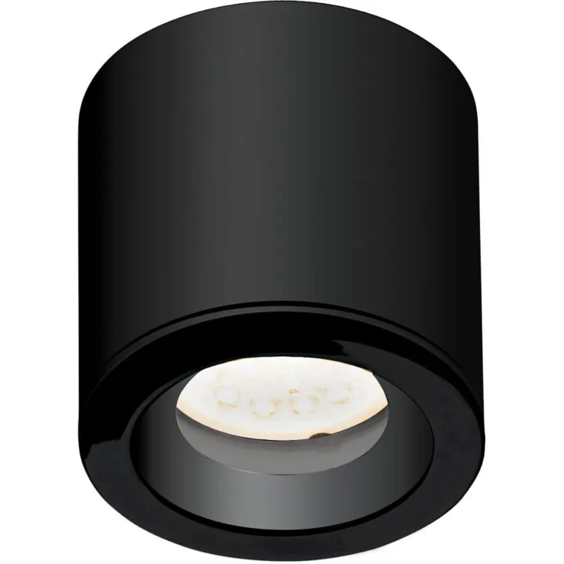 Plafon spot tuba łazienkowa Form 8cm H8cm czarna MaxLight Bezpieczna płatność