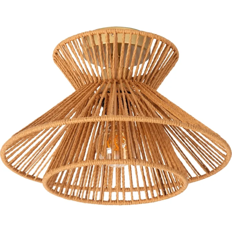 Szybka wysyłka Plafon pleciony boho Tasman 32cm Lucide