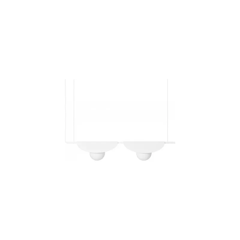 Promocja Lampa wisząca designerska podwójna Sallo B 105cm biała Ummo