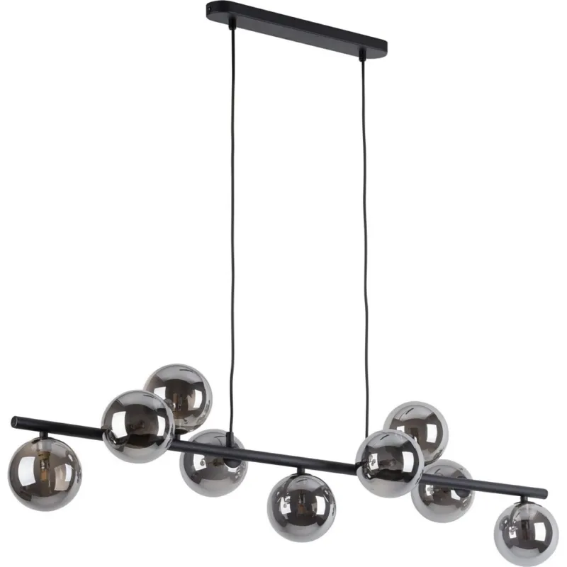 Wyprzedaż Lampa wisząca podłużna szklane kule Estera VII 116cm grafit/czarny TK Lighting