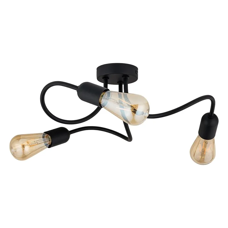 Zamów teraz Lampa sufitowa regulowana Wave III 48cm czarna TK Lighting