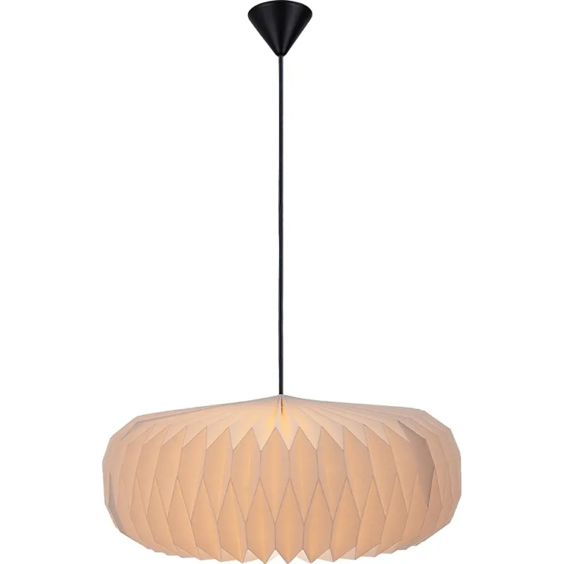 Tani Lampa/Klosz papierowy dekoracyjny Belloy 45cm biały Nordlux