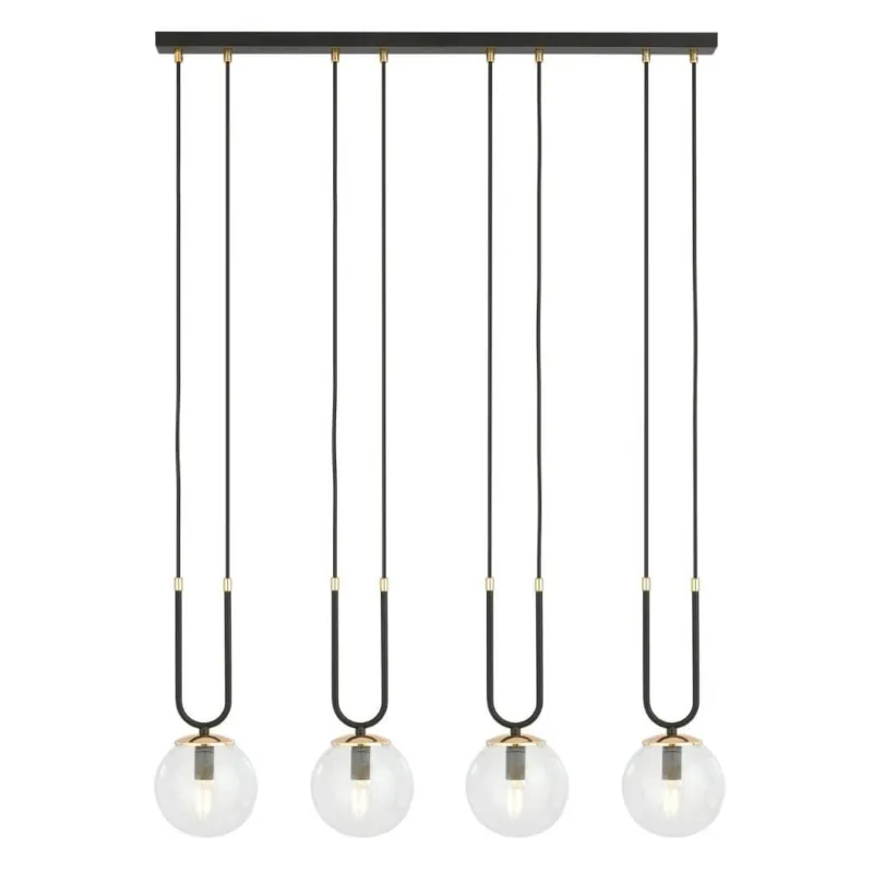 Lampa wisząca Marga 4 z czterema źródłami światła Popularny