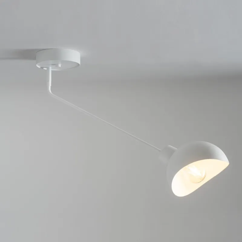 Oferta czasowa Biała lampa sufitowa Ankara