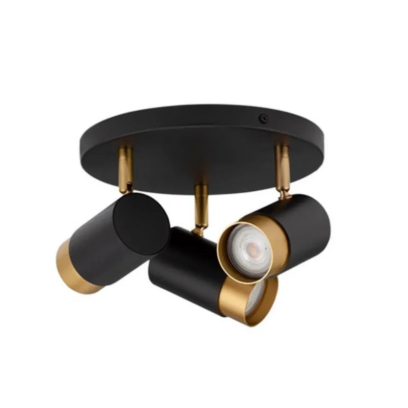 Lampa sufitowa Cayes 3 Ring z reflektorami z miedzianymi detalami Szybka dostawa