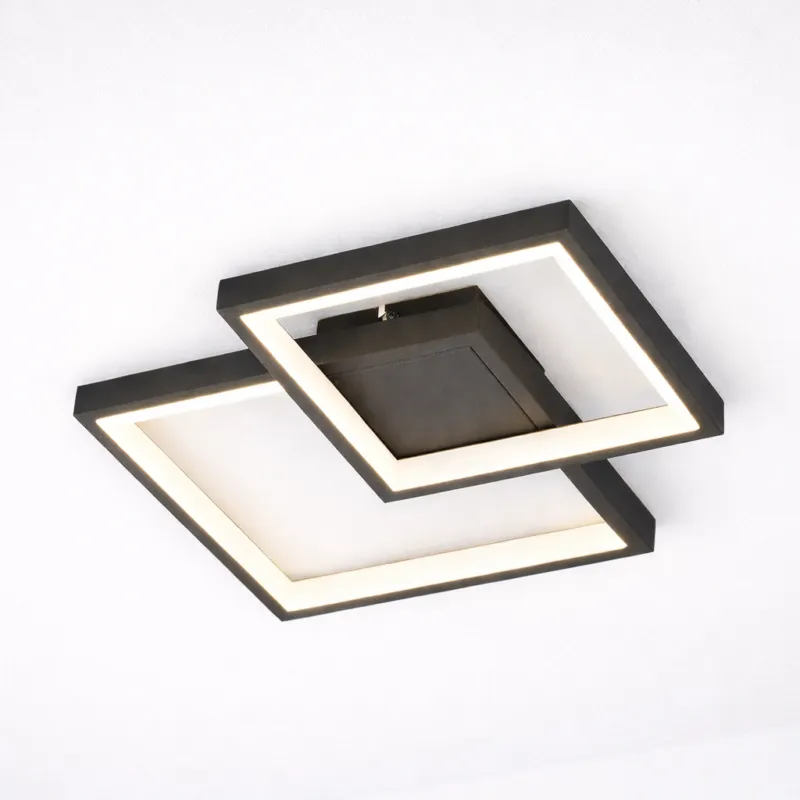 Czarna lampa sufitowa Mata B w nowoczesnym stylu Ekspresowa dostawa