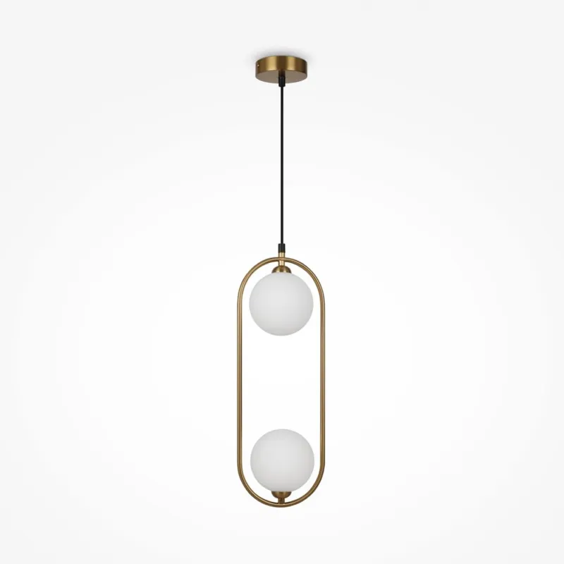 Oferta czasowa Mosiężna lampa wisząca Ring 2 do salonu
