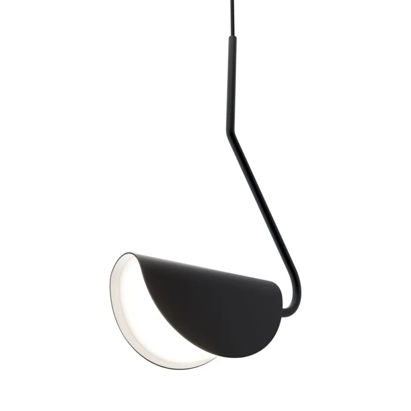 Do wyczerpania zapasów Elegancka lampa wisząca Mollis w czarnym kolorze