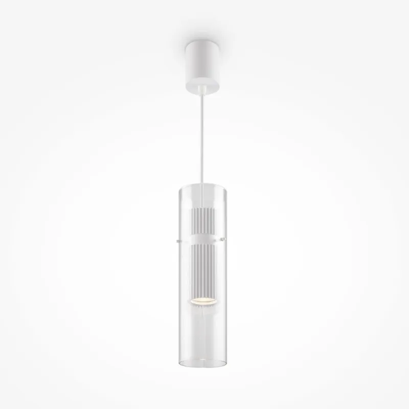 Nowoczesna lampa wisząca Dynamics w białym kolorze Obniżka ceny