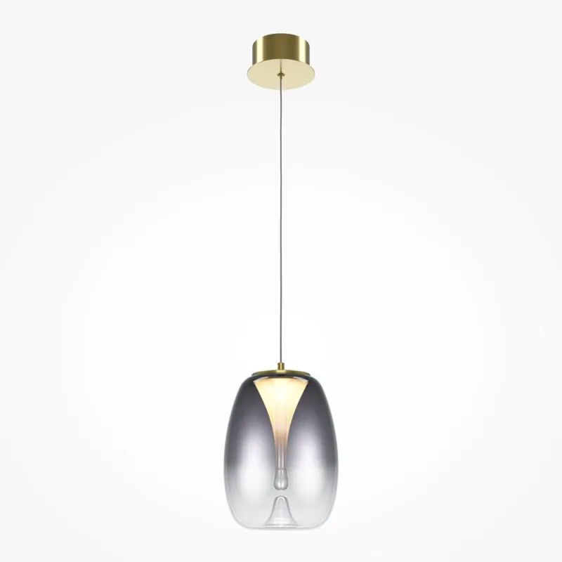 Nowość Elegancka lampa wisząca Splash na złotym stelażu