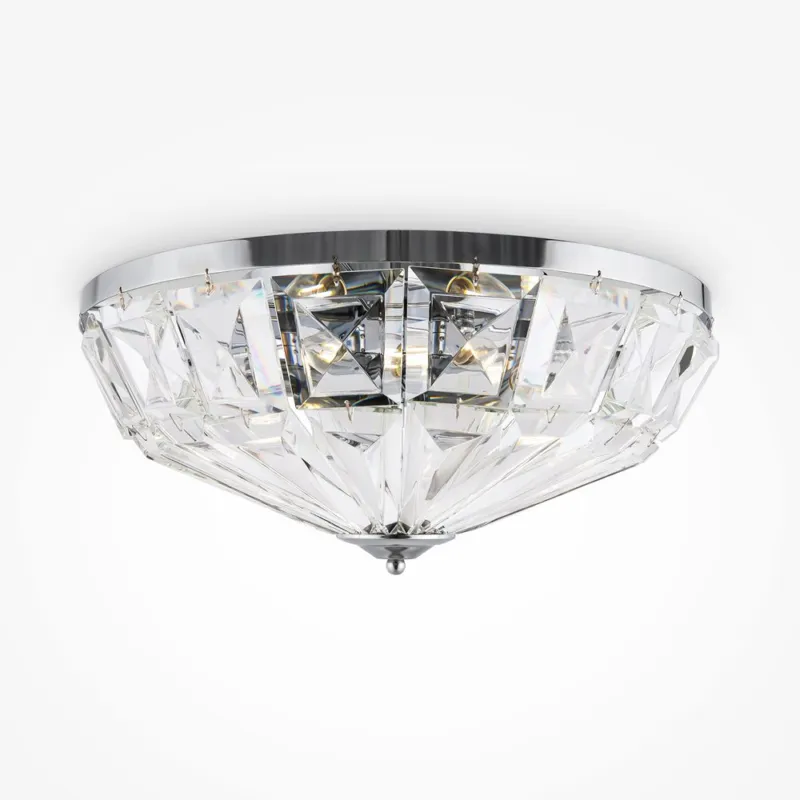 Elegancka lampa sufitowa Facet w chromowanym kolorze Wyprzedaż