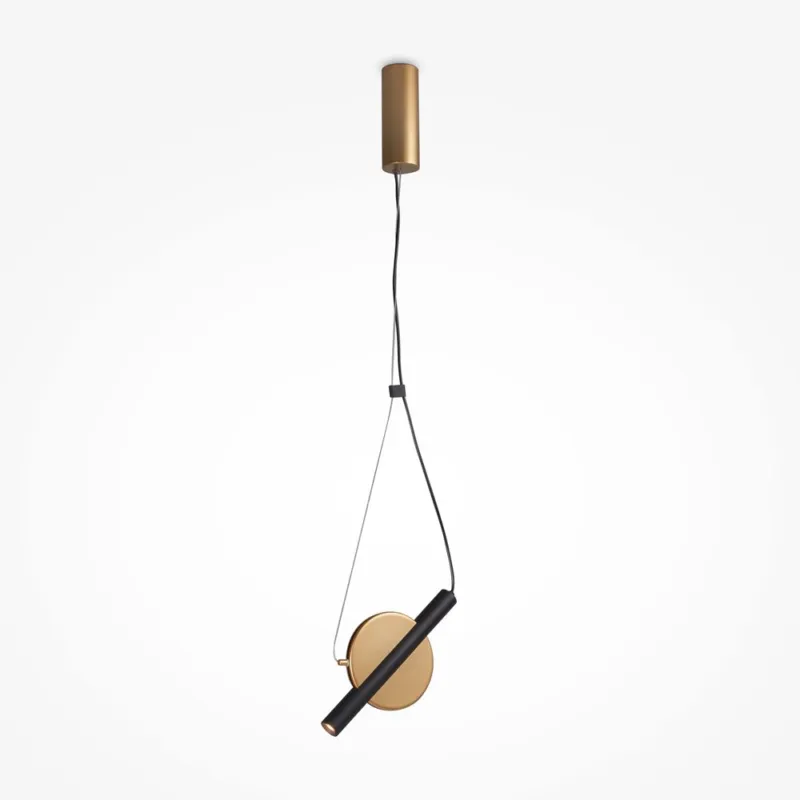 Mosiężna lampa wisząca Enigma z metalowym kloszem Zamów teraz