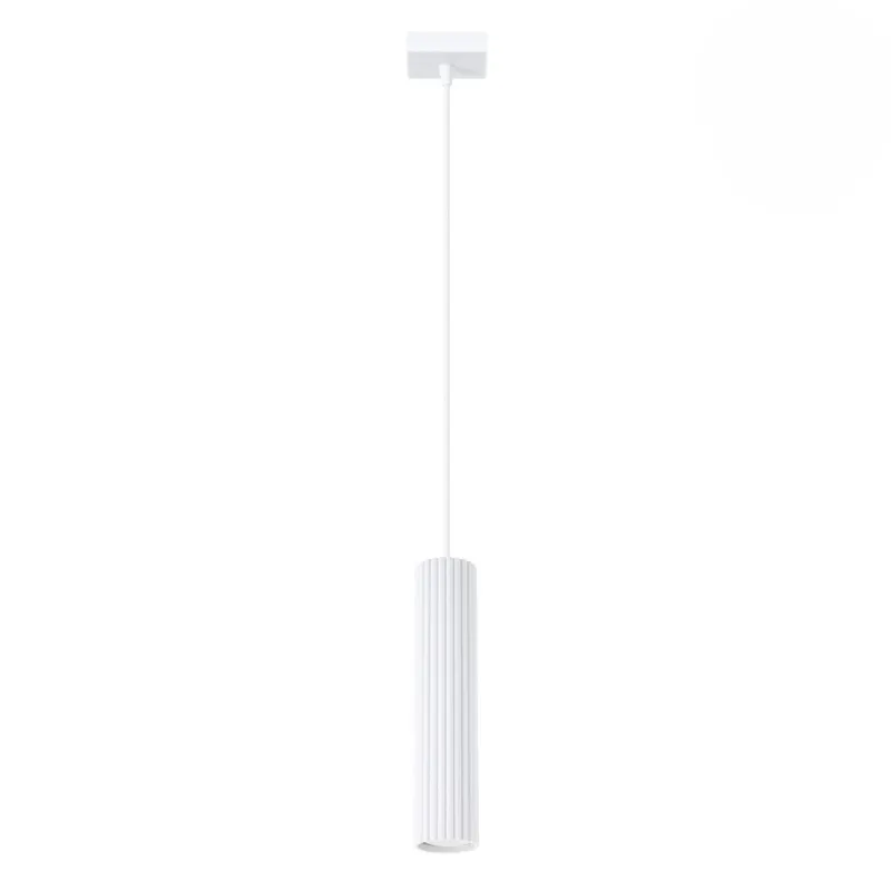 Prosta lampa wisząca Dolkar w białym kolorze Tylko do końca tygodnia