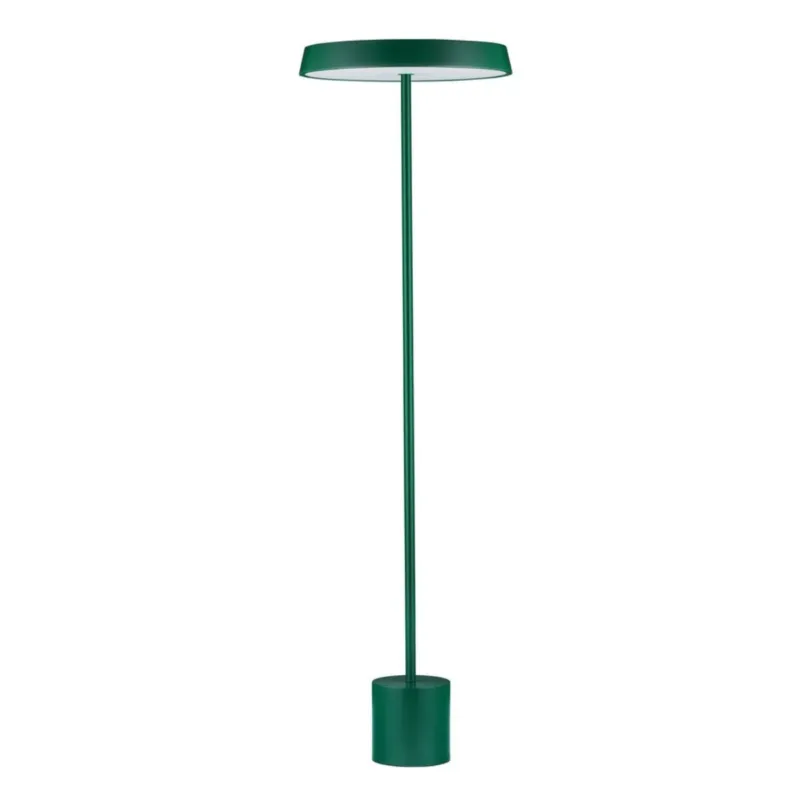 Zielona lampa podłogowa Coruna na metalowej podstawie Promocja