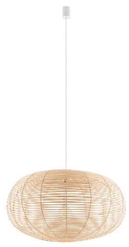 Niska cena Lampa wisząca z szerokim rattanowym kloszem Nowodvorski 11155 Rattan E27