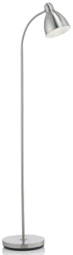 Hit cenowy Stalowa lampa podłogowa z metalowym kloszem na giętkim ramieniu MarkSlojd 104842 Nitta E27 145cm