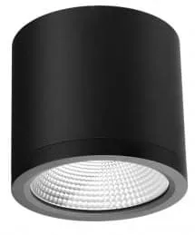 Lampa natynkowa tuba czarny mat Azzardo AZ6029 Conyon IP54 25W CCT Switch LED 3000K/4000K/6000K 12cm Okazja