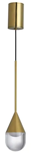 Złota lampa wisząca do łazienki Yaskr PL0104-GD Nata LED 6W 3000K IP44 5cm Nowość