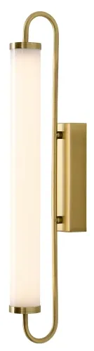 Podłużny złoty matowy kinkiet łazienkowy obok lustra Yaskr Olendria WL0119-M LED 11W 3500K 54cm IP44 Zamów dziś