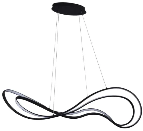 Ostatnie sztuki Lampa wisząca designerska czarna Azzardo AZ5733 Twist Pendant 3-step Dimm BK LED 60W 3000K