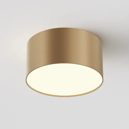 Bezpieczna płatność Matowy złoty okrągły plafon ledowy Maytoni C032CL-12W3K-RD-MG Zon LED 12W 3000K CRI90 12cm x 6cm