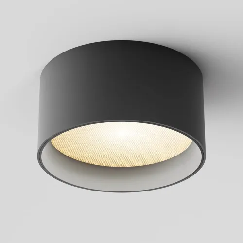 Czarna okrągła płytka lampa sufitowa spot Maytoni C089CL-15W3K-B Vega LED 15W 3000K CRI90 110stopni 7cm x 14cm Cena promocyjna