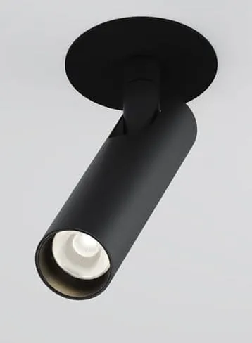 Ograniczona ilość Czarna lampa podtynkowa punktowa Maytoni C141RS-L125-6W3K-B Focus LED 6W 3000K CRI90 36stopni