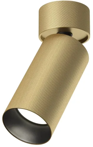 Zniżka Mosiężno czarna strukturalna łamana tuba sufitowa lampa punktowa Maytoni C082CL-01-GU10-MG Artisan GU10 14,6cm x 5,4cm