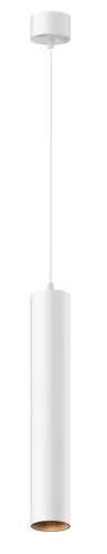 Wyprzedaż Pojedyncza biała lampa wisząca walec 5,2cm x 30cm Maytoni P072PL-L12W3K-1 Focus LED 12W 3000k CRI90 40stopni