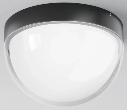 Zewnętrzna kopułowa grafitowa lampa sufitowa Maytoni O438CL-L12GF3K Mon LED 12W 3000K IP65 18cm Dostępne od ręki