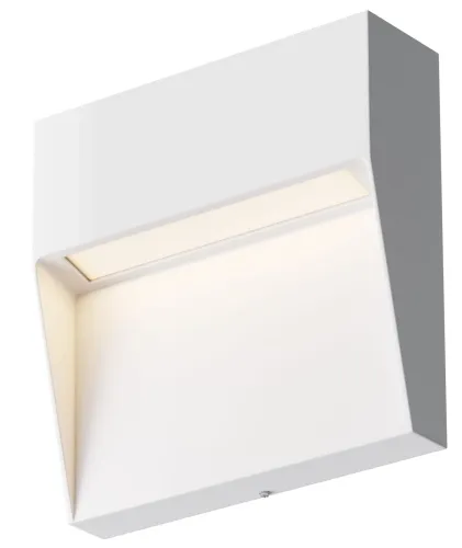 Zewnętrzna kwadratowa biała lampa elewacyjna Maytoni O047SL-L3W3K Mane LED 3W 3000K IP54 Bestseller