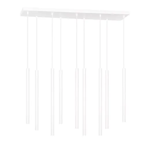 Hit sprzedaży Lampa wisząca nad stół smukłe białe walce Emibig 553/9 Selter 9 White