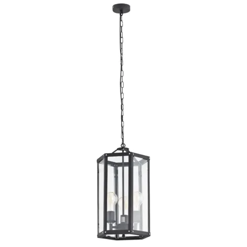 Do wyczerpania zapasów Lampa wisząca czarna szklana Argon 1253 Bodrum 3xE27 30cm