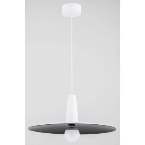 Popularny Biała lampa wisząca kapelusz metalowy nowoczesny pojedynczy zwis Tores Alfa 60883 E27 89cm x 54cm