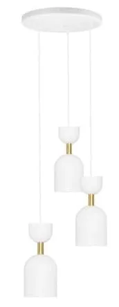 Lampa Wisząca UMMO SUP331P3 Supuru 3P 3xGU10 biały/mosiądz Niska cena