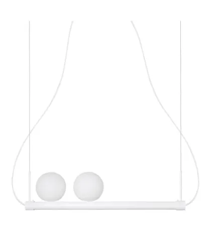 Bezpieczne zakupy Lampa Wisząca UMMO LIG211P61 Ligne 2xE27 biały