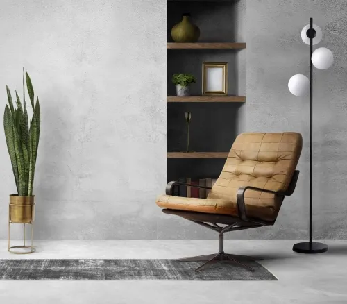 Tylko do końca tygodnia Czarna prosta lampa podłogowa z trzema białymi kulami Light Prestige LP-002/3F BK Dorado 3xE14 165cm