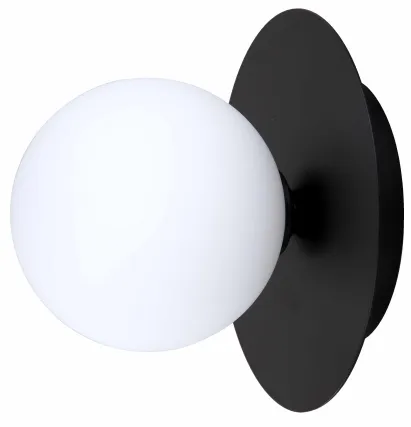 Wybór klientów Lampa kinkiet nowoczesny czarny okrągły z kulą Light Prestige LP-1345/1W BK Roma G9