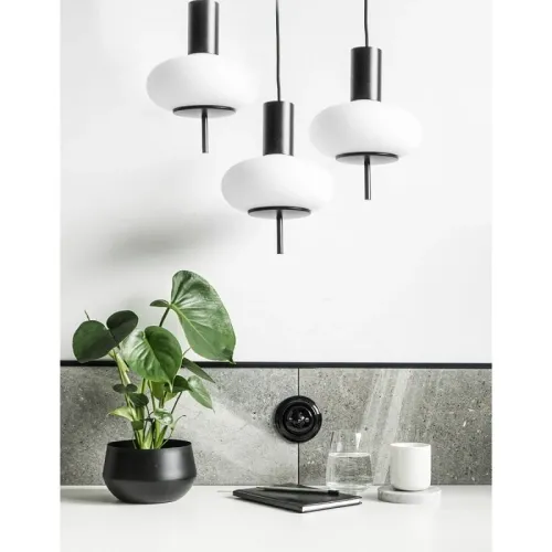 Dostępne od ręki Lampa Wisząca UMMO TOP322P3 Torni 3P 3xE27 czarny