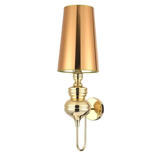 Lampa ścienna kinkiet złoty stelaż i abażur Step Into Design MB-8046-18 gold Queen E27 Szybka wysyłka