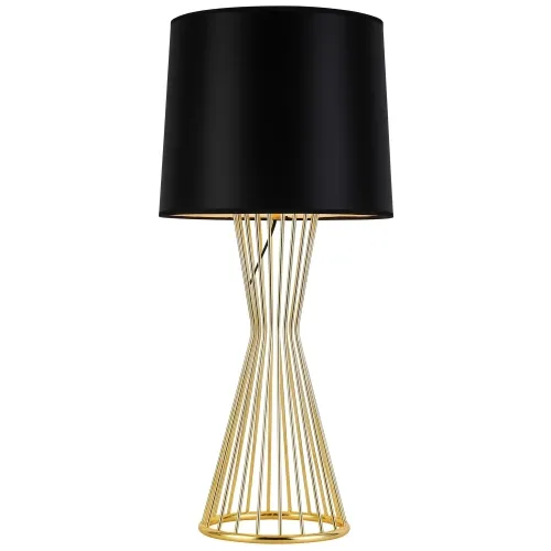Lampa stołowa inspirowana Eichholtz Holmes Step Into Design MT1235 Filo E27 85cm x 40cm czarny złoty Obniżka ceny