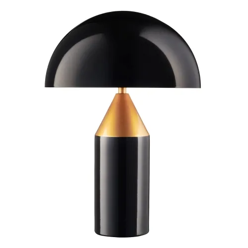Czarna lampa stołowa inspirowana Oluce Atollo Step Into Design MT1233-280 Belfugo G9 40cm x 28cm Super okazja